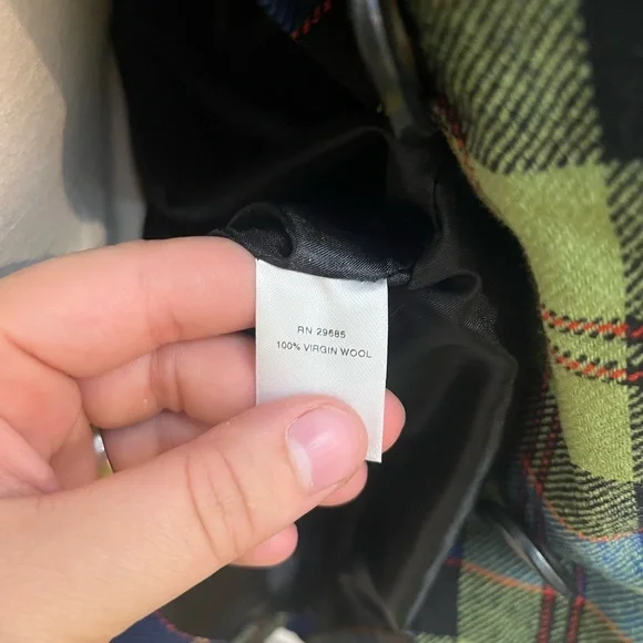 Pendleton vintage Made In USA Blazer Jacket 18 Multicolor Plaid Wool Long Sleeve - Picture 10 of 10